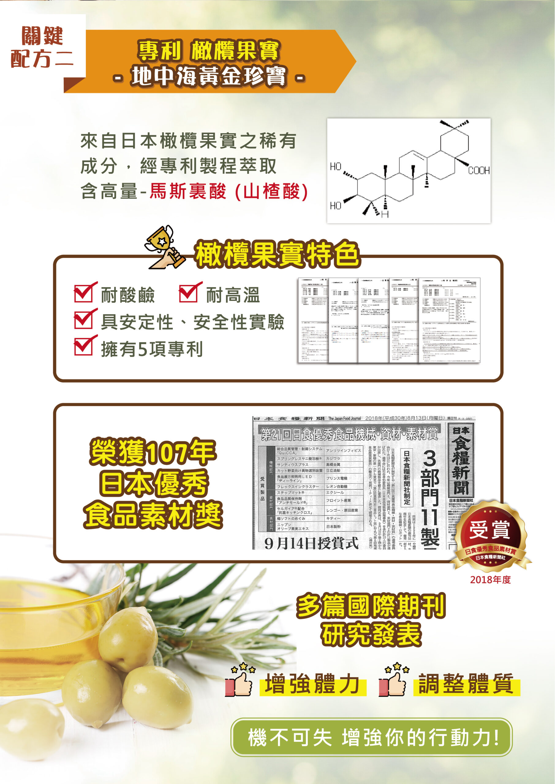 ✨活力固得素食版-素食界的靈活關鍵✨第➊重-好關鍵🛡 ✅採用專利 羅望果薑黃，具臨床試驗，有效取代葷食成分✅日本專利 橄欖果實，增強體力第➋重-好靈活🤩✅美國有機硫源 MSM，滋補強身✅日本95%高純度透明質酸鈉，極潤滋養💦 第❸重-好固力✅維生素D3，獨家藻類來源，增進鈣吸收、維持血鈣平衡✅專利維生素K2，全反式包埋技術，吸收率更佳 專為全素食者設計，一天2粒高效補給
